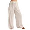 Bella Dahl Paperbag Waist Wide Leg Pants In Multi