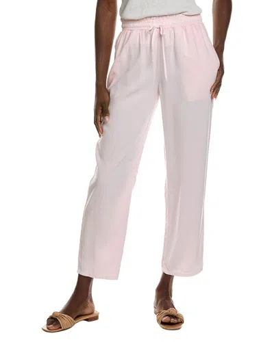 Bella Dahl Smocked Waist Trousers In Pink