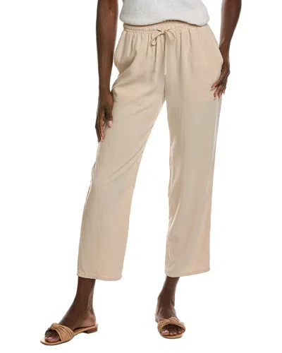 Bella Dahl Smocked Waist Trousers In Lnsnd-linen Sand