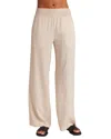 Bella Dahl Smock Waist Wide Leg Pants In Brown