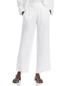 Bella Dahl Smock Waist Wide Leg Pants In White