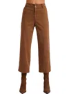 Bella Dahl Sofia Wide Leg Crop Jeans In Spiced Brown In Multi