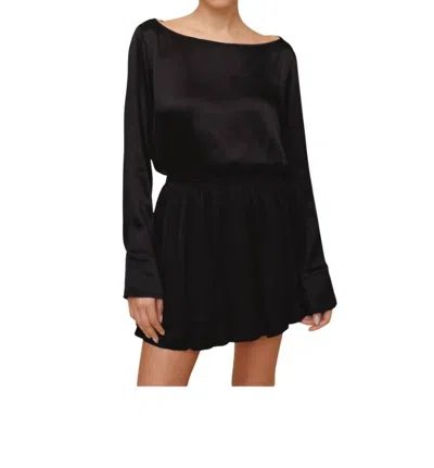 Bella Dahl Soft Bubble Mini Skirt In Black