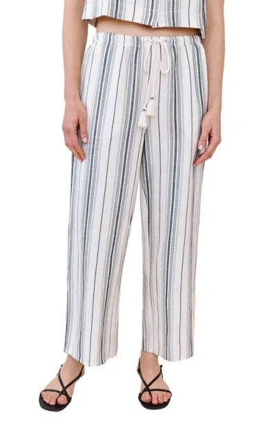 Bella Dahl Tassel Cord Drawstring Crop Pants In Multi