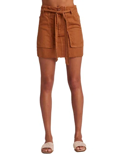 BELLA DAHL BELLA DAHL SUNNY LINEN-BLEND UTILITY SKIRT