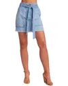 Bella Dahl Sunny Utility Skirt With Sash In Coastal Wash