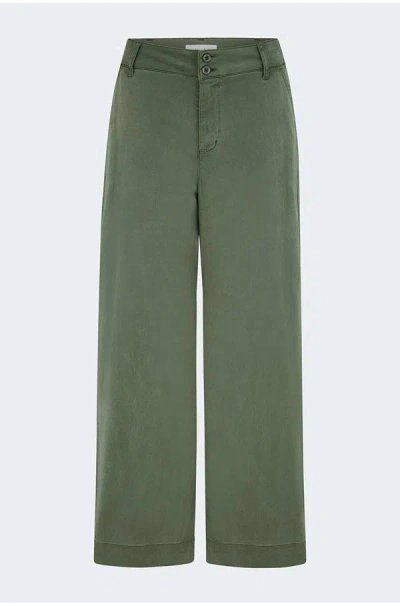 Bella Dahl Sydney Wide Leg Pant In Fernwood In Green