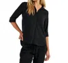 Bella Dahl Tail Button Down Shirt In Vintage Black In Black
