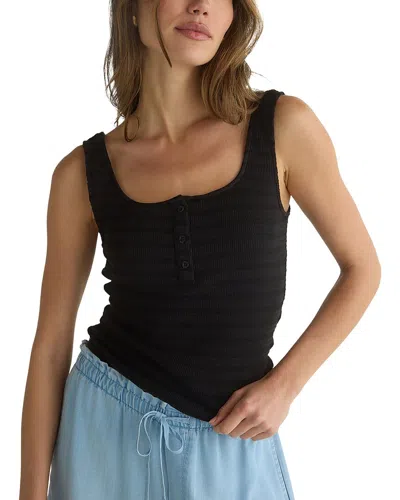 Bella Dahl Tank Henley In Black