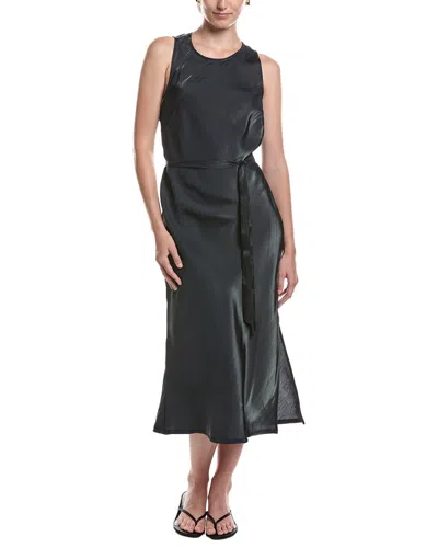 Bella Dahl Tank Slip Midi Dress In Black