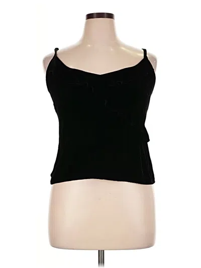 Pre-owned Bella Dahl Tank Top Black Strapless Neckline Tops