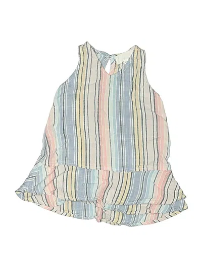 Pre-owned Bella Dahl Kids' Tank Top Blue Halter Neckline Tops