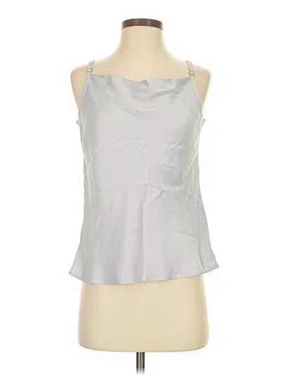 Pre-owned Bella Dahl Tank Top Silver Strapless Neckline Tops