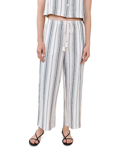 Bella Dahl Tassel Cord Drawstring Crop Pants In White