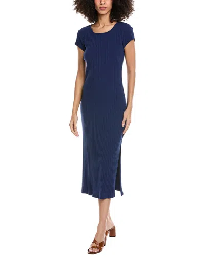 Bella Dahl Tee Shirt Midi Dress In Blue