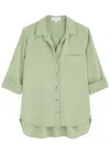 Bella Dahl Tencel Shirt In Khaki
