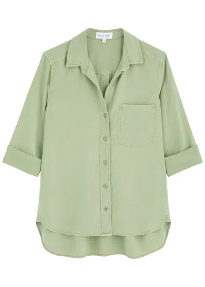 Bella Dahl Tencel Shirt In Khaki