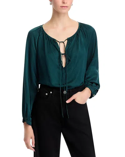 Bella Dahl Textured Top In Marine Teal