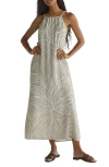 Bella Dahl Maxi Halter Dress In Tropical Print