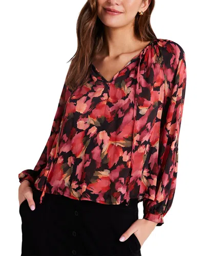 Bella Dahl Tie Front Blouse In Animal Print
