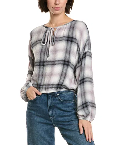 BELLA DAHL TIE UP PULLOVER TOP