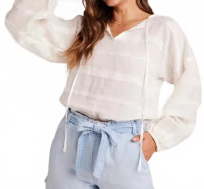 Bella Dahl Tie-up Pullover Top In White