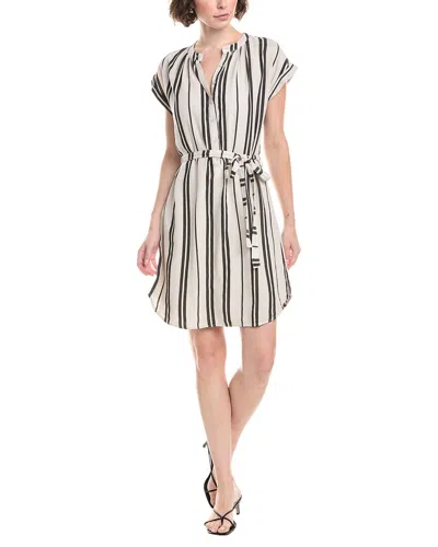 Bella Dahl Tie Waist Linen-blend Shirtdress In White