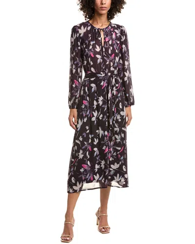 Bella Dahl Tie Waist Midi Dress In Purple