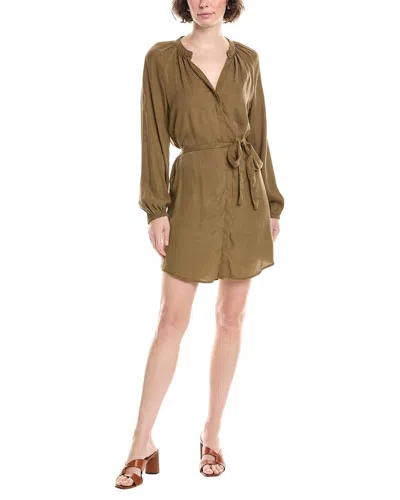 Bella Dahl Tie Waist Shirtdress In Green