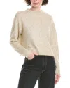 Bella Dahl Tinsel Wool-blend Sweater In Nude
