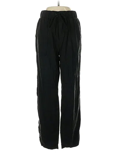Pre-owned Bella Dahl Track Pants In Black