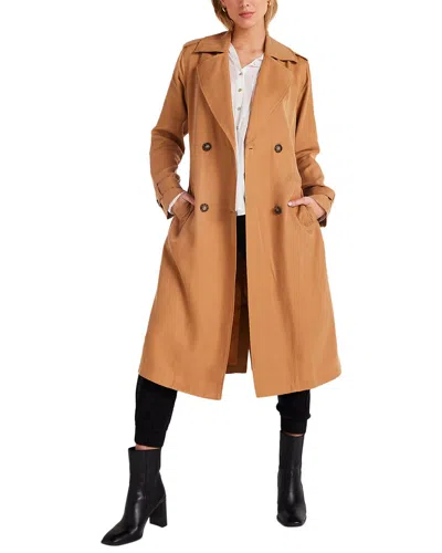 Bella Dahl Trench Coat In Brown