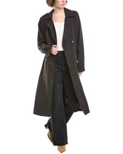 Bella Dahl Trench Coat In Black