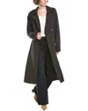 Bella Dahl Trench Coat In Black In Black