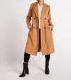 Bella Dahl Trench Coat In Golden Camel In White