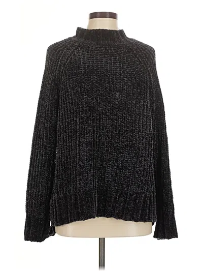 Pre-owned Bella Dahl Turtleneck Sweater In Black