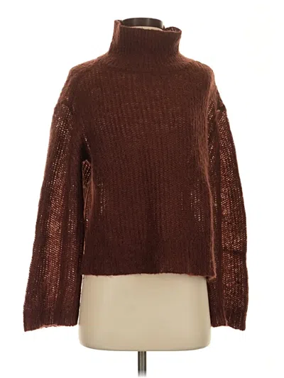 Pre-owned Bella Dahl Turtleneck Sweater In Brown
