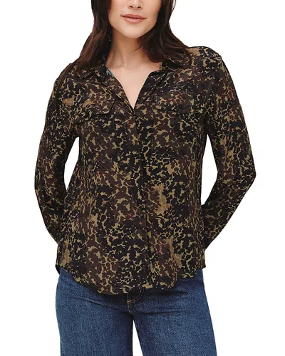 Bella Dahl Utility Button Down Shirt In Multi