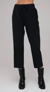 Bella Dahl Utility Tie Waist Trouser In Black In Black