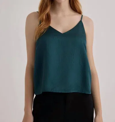 Bella Dahl V Neck Cami In Marine Teal In Multi