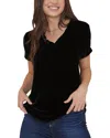 Bella Dahl V-neck Silk-blend T-shirt