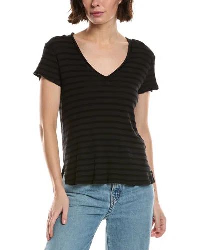 Bella Dahl V-neck T-shirt In Black