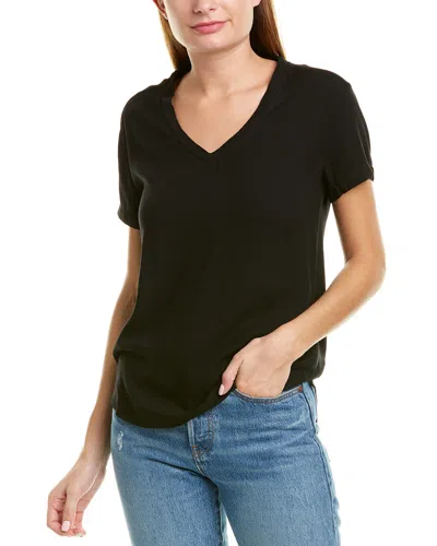 Bella Dahl V-neck T-shirt In Black