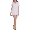 Bella Dahl V-neck T-shirt Dress In Rose Petal