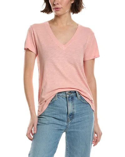 Bella Dahl V-neck T-shirt In Pink