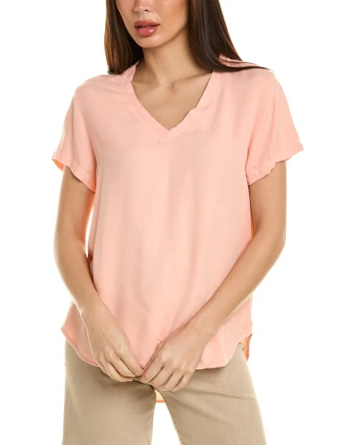 Bella Dahl V-neck T-shirt In Pink