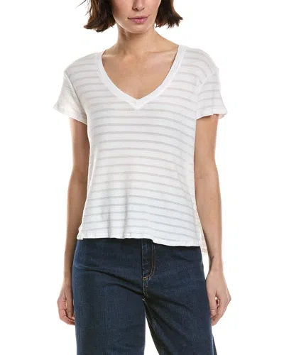 Bella Dahl V-neck T-shirt In White