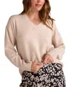 Bella Dahl V-neck Sweater In Neutral