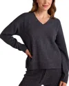 Bella Dahl V-neck Sweater In Gray