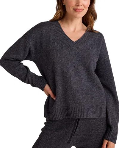 Bella Dahl V-neck Sweater In Blue